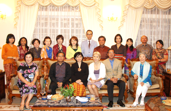 インドネシア大使公邸での晩餐会出席者